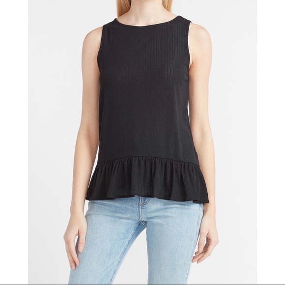 Express Tops - EXPRESS Relaxed Peplum Tank